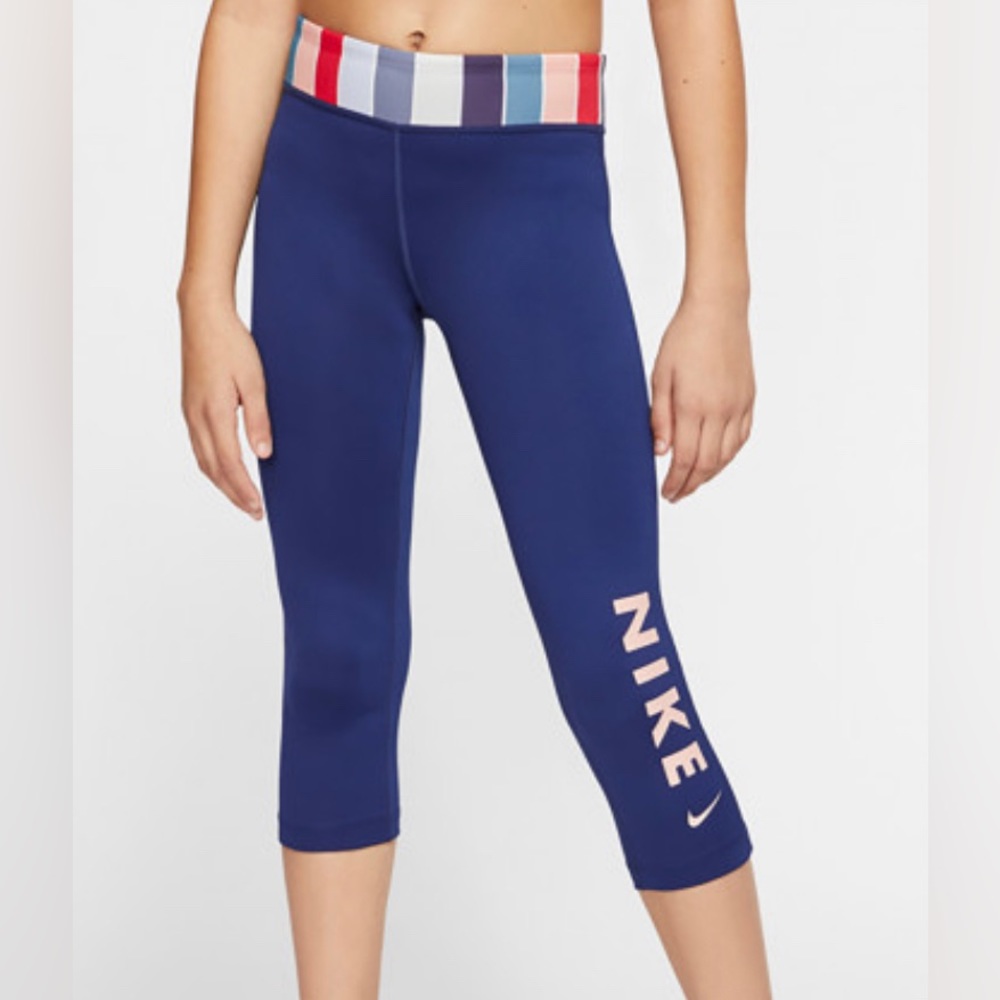 NIKE ONE KID'S TRAINING CAPRI TIGHTS